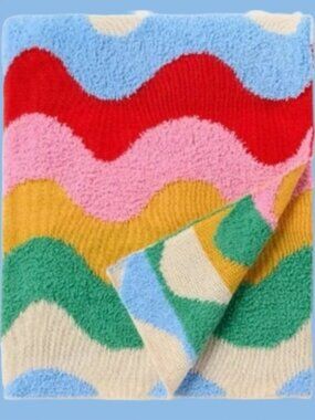Pillowfort™ Wavy Striped Knit 48 x 58 Throw Blanket